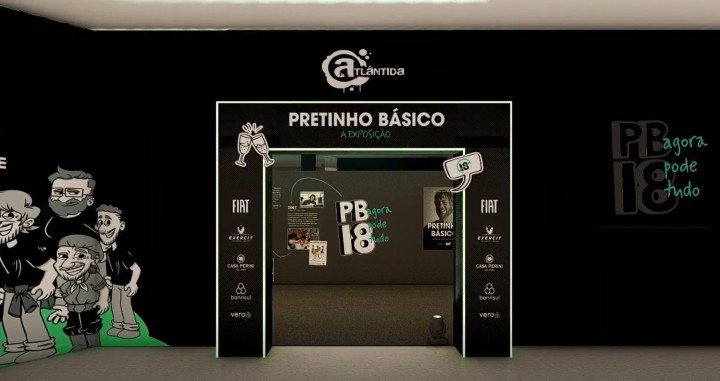 “Pretinho Básico” ganha exposição imersiva em shopping de Porto Alegre