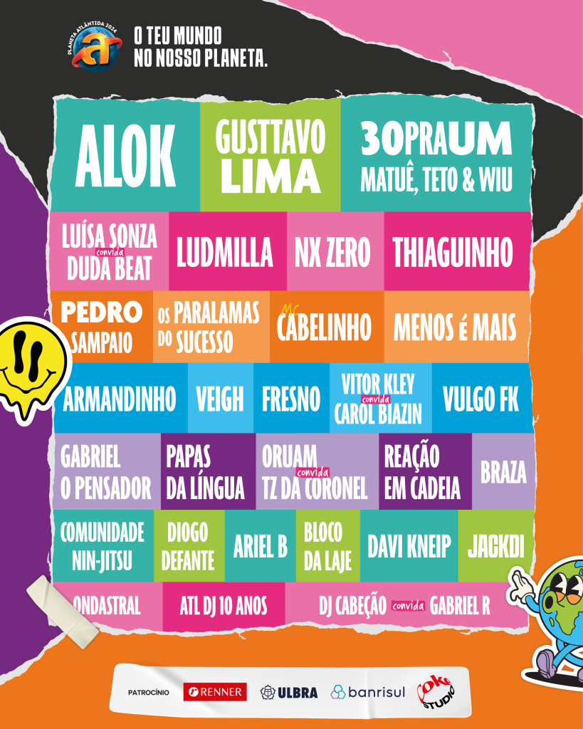 Planeta Atlântida 2024 anuncia line-up com diversidade de estilos musicais