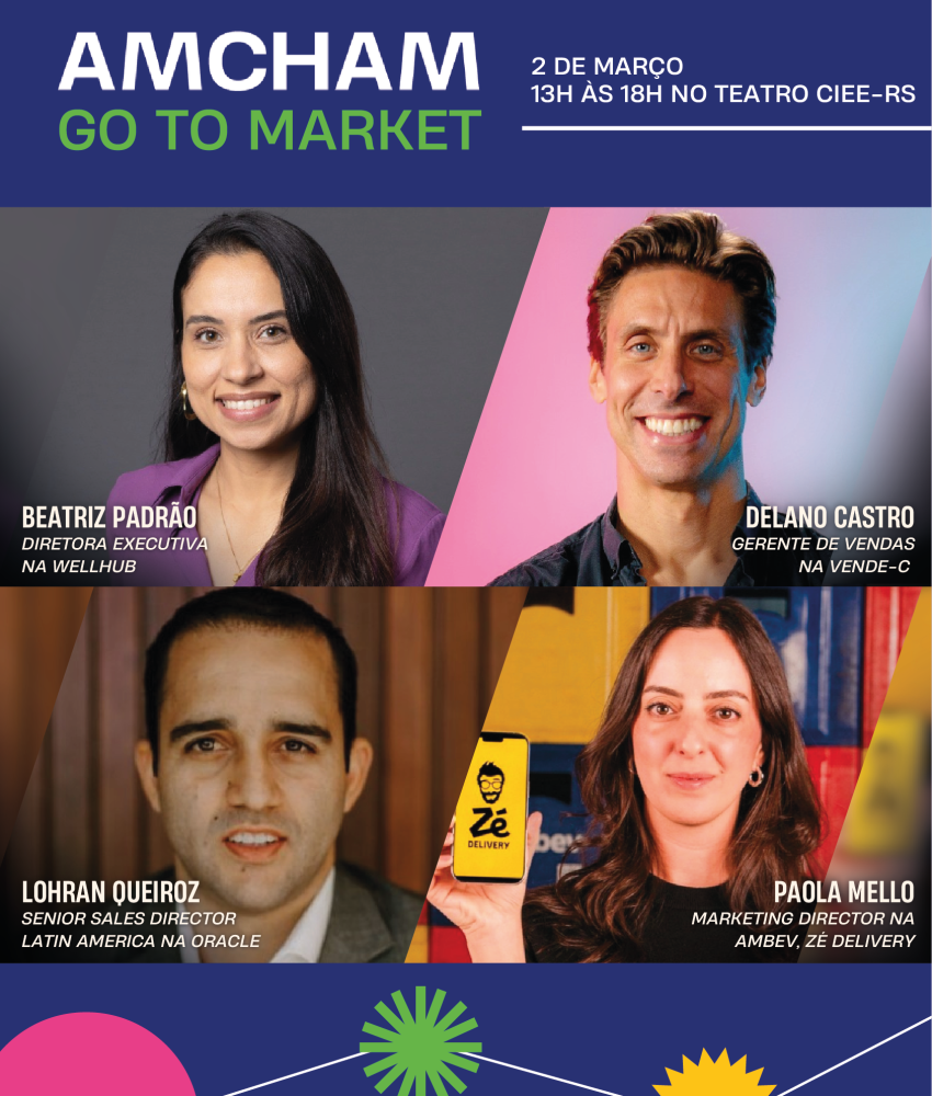 Amcham Go To Market 2026: lideranças da Ambev, Oracle e Wellhub debatem estratégias de expansão