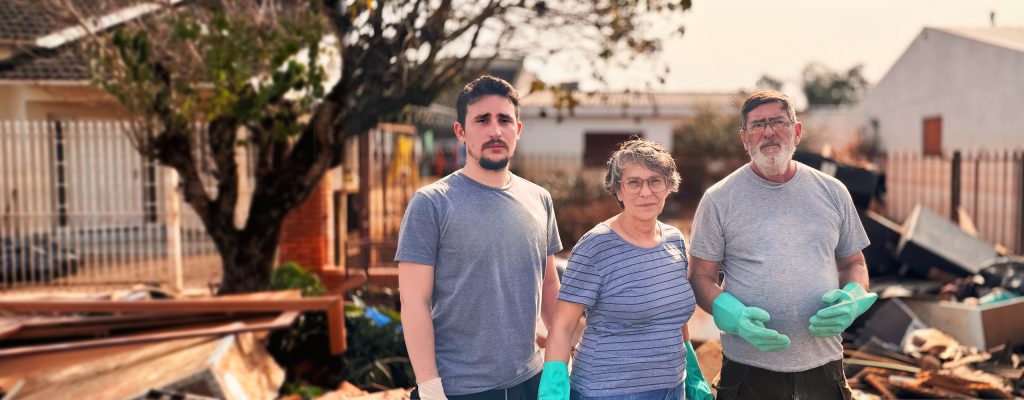 Instituto Moinhos Social, do Hospital Moinhos de Vento, lança iniciativa para ajudar as famílias a reconstruírem seus lares