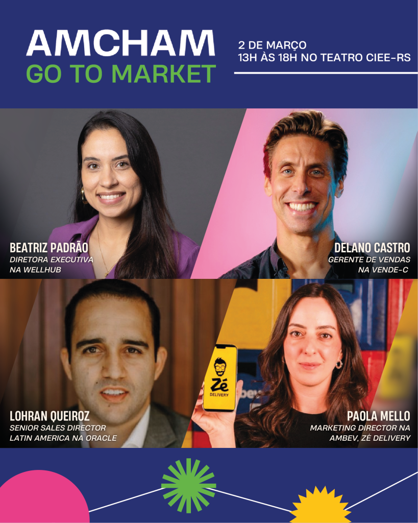 Amcham Go To Market 2026: lideranças da Ambev, Oracle e Wellhub debatem estratégias de expansão