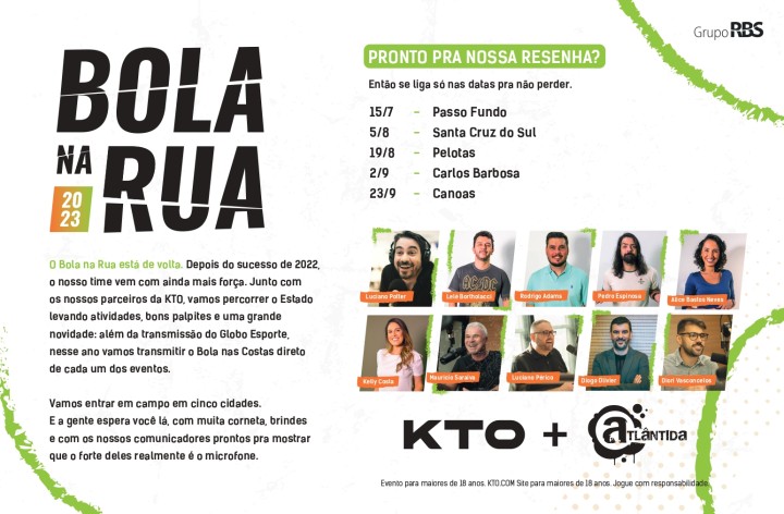 Bola na Rua ganha segunda edição com caravana pelo interior do Rio Grande do Sul