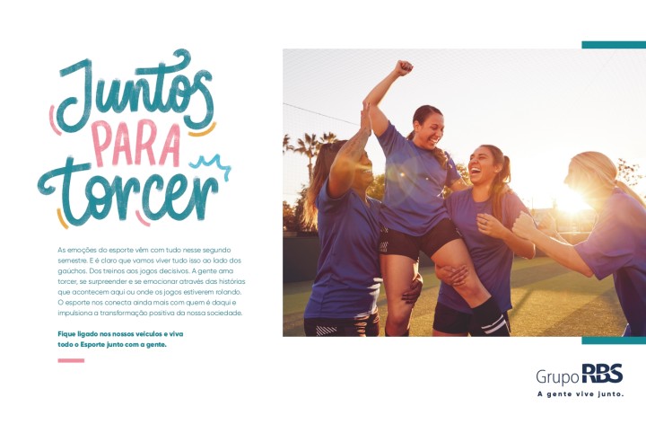 Grupo RBS lança campanha para valorizar temporada de grandes coberturas e projetos esportivos