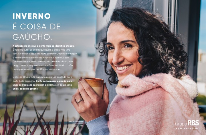 Grupo RBS lança campanha de inverno valorizando o melhor da temporada