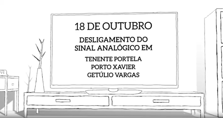 Sinal analógico da RBS TV será desligado em três municípios do Norte do Estado
