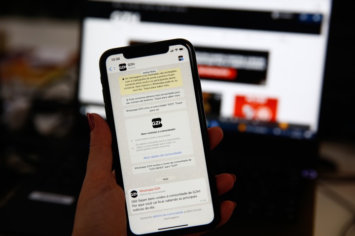 GZH cria comunidade no WhatsApp para envio de notícias