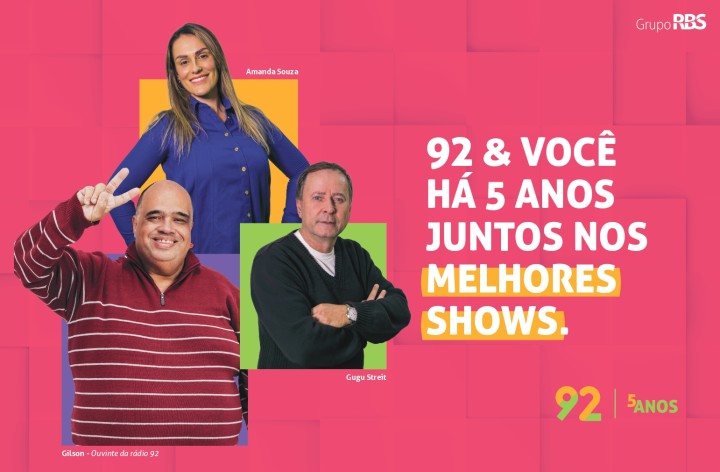 Rádio 92 comemora cinco anos no maior alto-astral