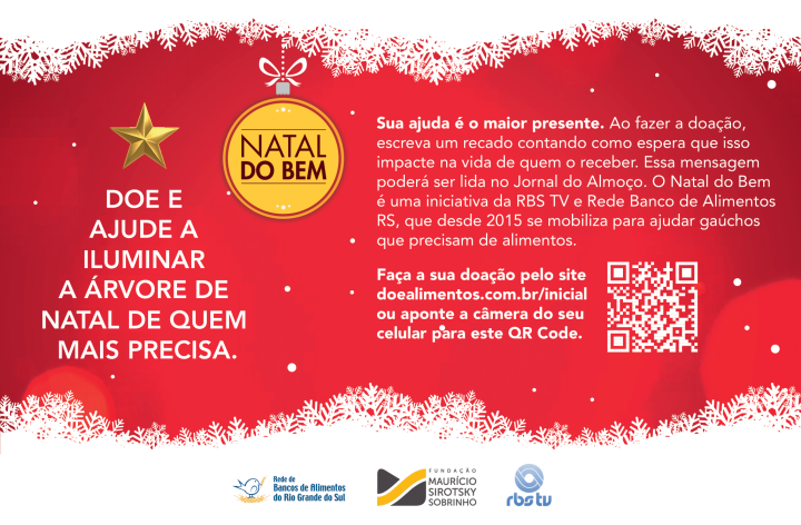 9ª edição da campanha Natal do Bem recebe doações de alimentos