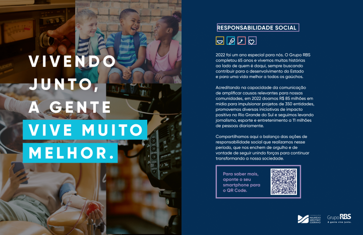Grupo RBS apresenta balanço de responsabilidade social de 2022