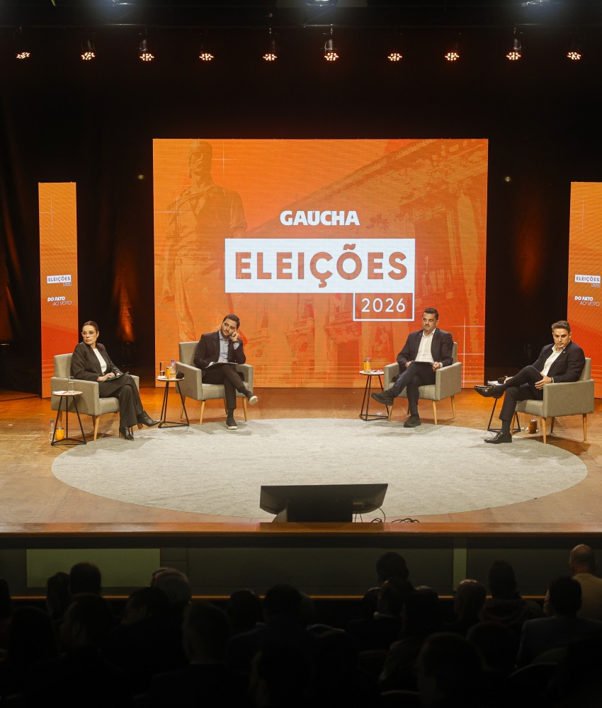 Debate da Gaúcha com pré-candidatos ao governo do Estado marcou início da cobertura eleitoral da RBS