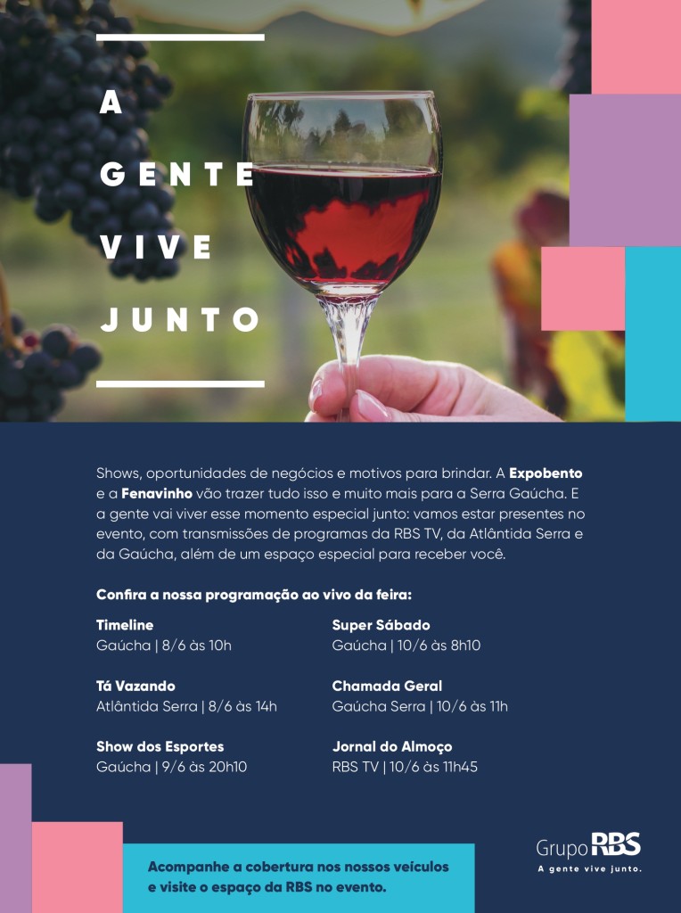 Grupo RBS participa da ExpoBento/Fenavinho, em Bento Gonçalves