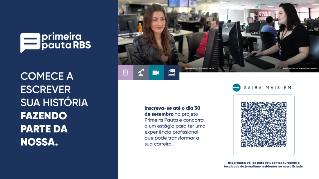 Primeira Pauta RBS abre inscrições para estudantes de Jornalismo