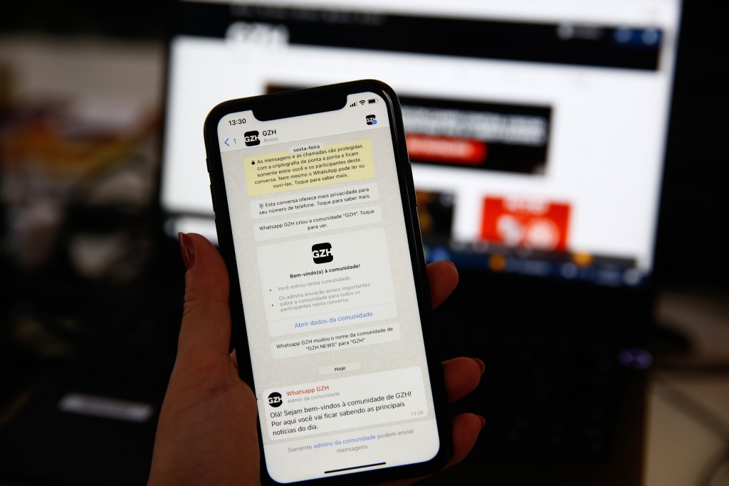 GZH cria comunidade no WhatsApp para envio de notícias