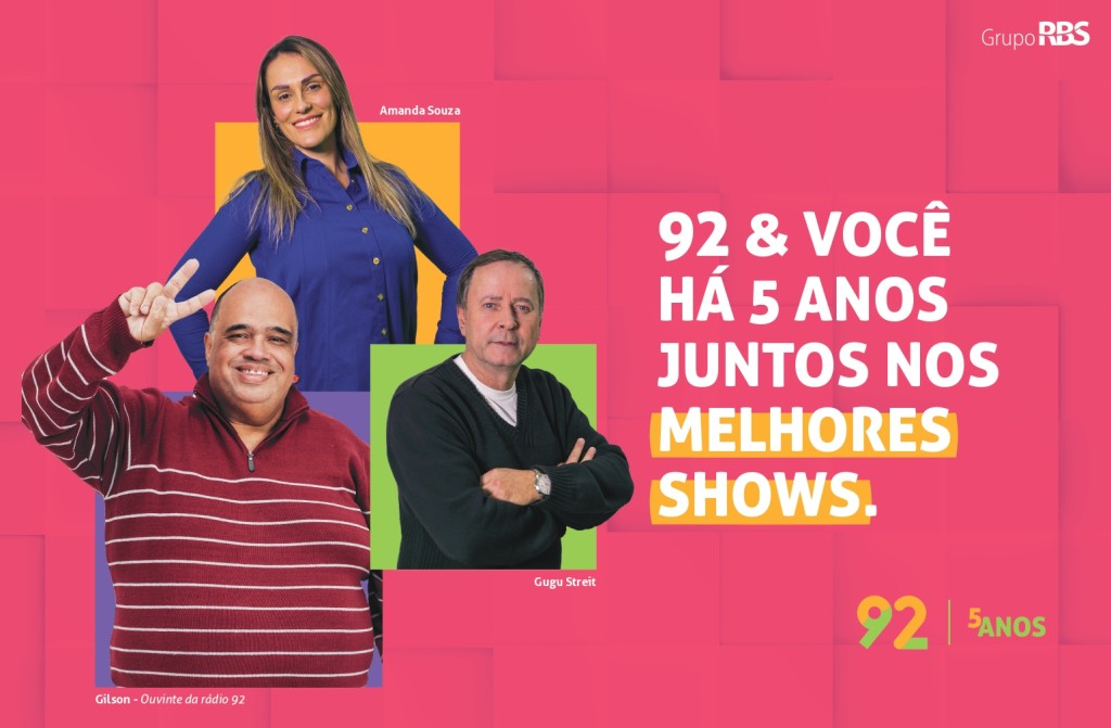 Rádio 92 comemora cinco anos no maior alto-astral