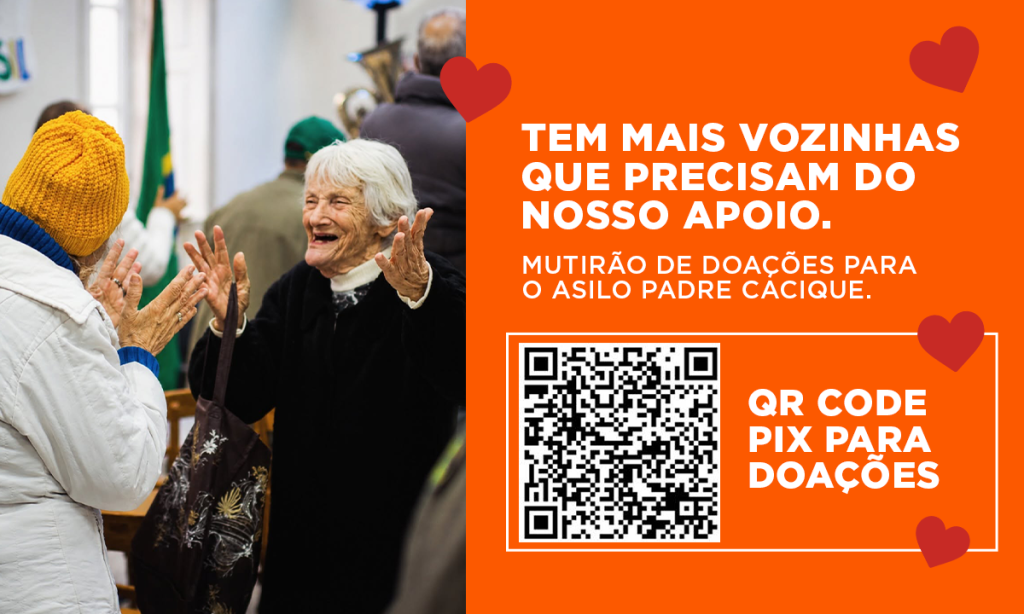Grupo RBS lança campanha de doações para Asilo Padre Cacique em parceria com HOC e HOC Sports